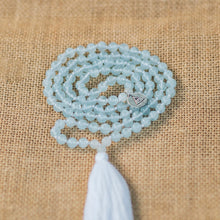 Load image into Gallery viewer, INNER PEACE - Aquamarine & Moonstone Mala