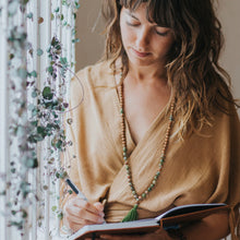 Load image into Gallery viewer, INNER PURPOSE - Unakite & Sandalwood Mala