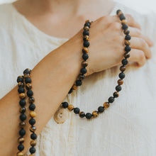 Load image into Gallery viewer, COURAGE - Tiger's Eye & Lava Mala