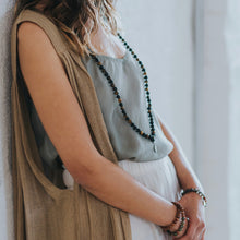 Load image into Gallery viewer, COURAGE - Tiger's Eye & Lava Mala