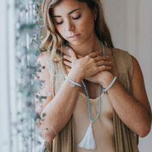 Load image into Gallery viewer, INNER PEACE - Aquamarine & Moonstone Mala