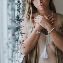 Load image into Gallery viewer, INNER PEACE - Aquamarine & Moonstone Mala
