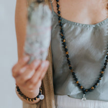 Load image into Gallery viewer, COURAGE - Tiger's Eye & Lava Mala