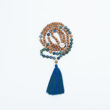 Load image into Gallery viewer, INNER BALANCE - Chrysocolla & Sandalwood Mala