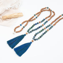 Load image into Gallery viewer, INNER BALANCE - Chrysocolla & Sandalwood Mala
