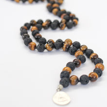 Load image into Gallery viewer, COURAGE - Tiger's Eye & Lava Mala