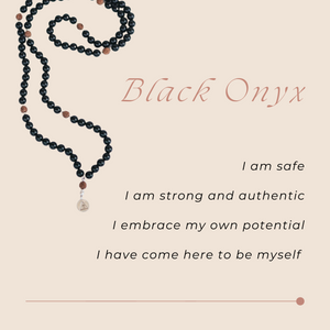 STRENGTH & SAFETY - Black Onyx Mala