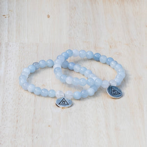 INNER PEACE - Aquamarine & Moonstone Bracelet