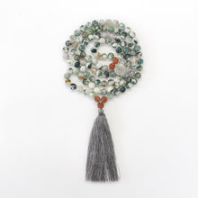 Cargar imagen en el visor de la galería, Green Tree Agate Abundance Mala Beads